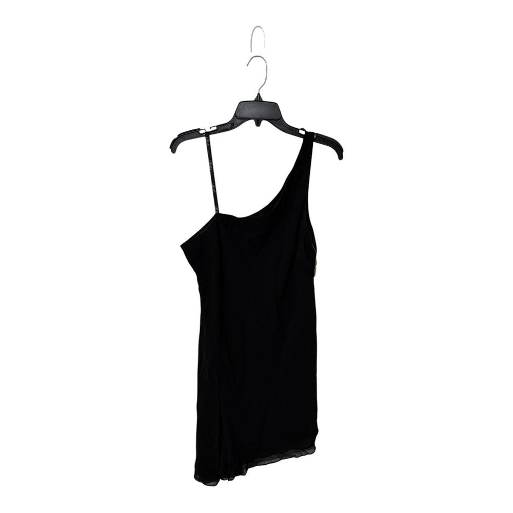 Lori Ann Montreal Womens Black One Shoulder Cocktail Dress LA68588 Size 16 NWT